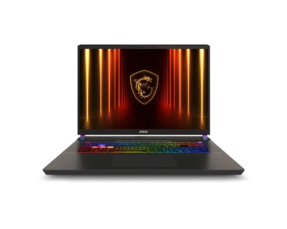 MSI VECTOR 17 HX AI A2XWHG-206IN INTEL CORE ULTRA 9 285HX, 32GB DDR5-6400, 2TB NVME SSD), NVIDIA GEFORCE RTX 5070 TI LAPTOP GPU,12GB GDDR7, 17? QHD+(2560 X 1600),24-ZONE RGB GAMING KEYBOARD WITH COPILOT KEY, WINDOWS 11 HOME, 2-YEAR WARRANTY.