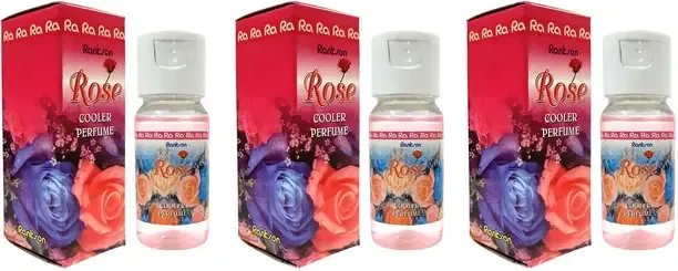 Rankson Rose Diffuser Rose Cooler Perfume For Fresh Fragrantic Air - Pack of 3 - 30ml each