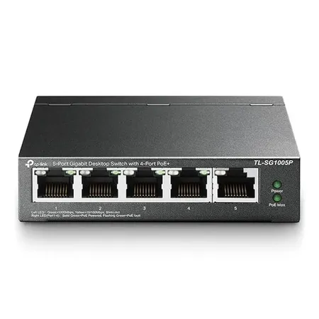 TP-Link TL-SG1005P 5-Port Gigabit Desktop Switch with 4 PoE+ Ports