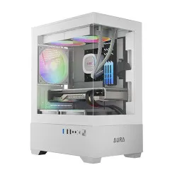 Gamdias AURA GC9M WH ARGB COMPACT PANORAMIC ARGB MICRO-TOWER CASE