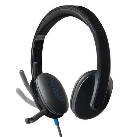 Logitech H540 Stereo Wired On Ear Headphones With Mic (Black)