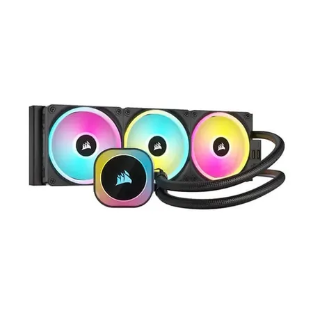 Corsair ICUE H150i Elite LCD XT Display RGB Black All In One 360mm CPU Liquid Cooler
