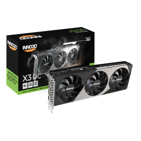 Inno3d Nvidia GeForce RTX 5070 Ti X3 OC 16GB GDDR7 Triple Fan Graphics Card