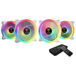 Gamdias AEOLUS M2-1204R White 120mm ARGB 4 Fan Kit