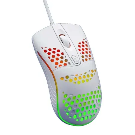 HAMMOK BREE Optical LED Breathing Light Ergonomic Wired USB Gaming Backlit Mouse (Black)