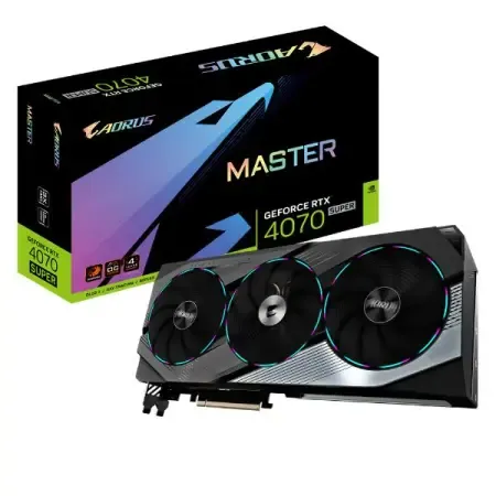 Gigabyte Aorus GeForce RTX 4070 Super Master 12GB Graphic Card GV-N407SAORUS M-12GD