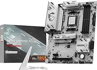 MSI B850 Gaming Plus WIFI6E Motherboard, ATX - Supports AMD Ryzen 9000/8000 / 7000 Processors, AM5 - DDR5 Memory Boost 8200+ MT/s (OC), PCIe 4.0 x16, M.2 Gen5, Wi-Fi 6E, 2.5G LAN