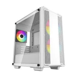 Deepcool CC360 ARGB Tempered Glass Side Panel M-ATX Tower Cabinet - White