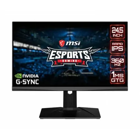 MSI OCULUX 25 INCH NXG253R FHD IPS 360HZ G-SYNC ESPORTS GAMING MONITOR WITH HEIGHT ADJUSTMENT