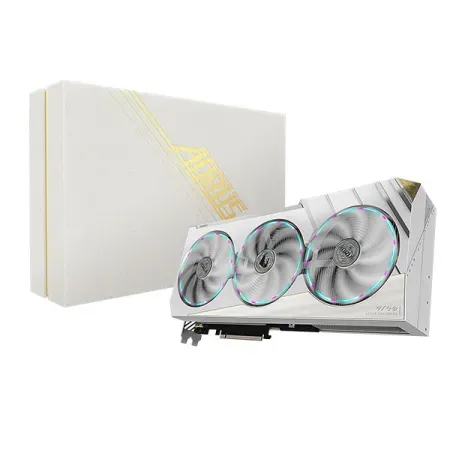 Gigabyte AORUS GeForce RTX 4080 Super Xtreme Ice Graphics Card, 16GB GDDR6X 256-Bit Memory, 10240 CUDA Cores, 2700 MHz Core Clock, 23 Gbps Memory Clock (White)
