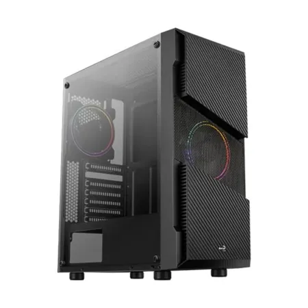 AEROCOOL Menace Saturn RGB ATX Mid Tower Cabinet (Black)