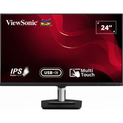 ViewSonic 24 inch FHD IPS Panel USB Type-C Touch Screen Monitor with Speakers (TD2455)