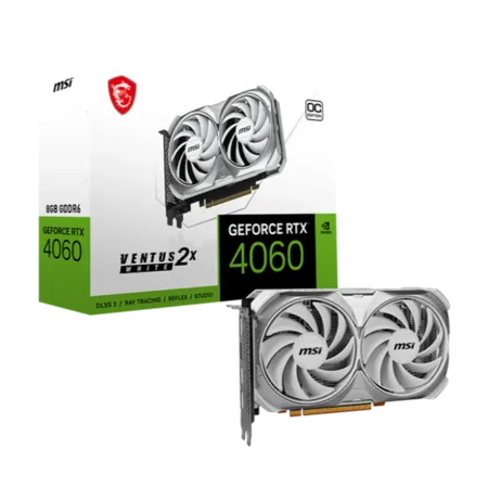 MSI GeForce RTX 4060 Ventus 2X OC White 8GB Nvidia Graphic Card
