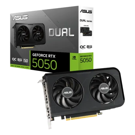 Asus Dual Nvidia GeForce RTX 5050 OC 8GB GDDR6 Dual Fan Graphics Card