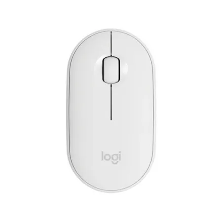 LOGITECH Pebble M350 Wireless+Bluetooth Ambidextrous Gaming Mouse ( 910-005600 ) ( 1000DPI / 3 Macro Button ) ( White )