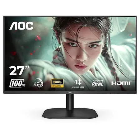 AOC 27 IPS Borderless, FHD 1920 x 1080, 120 Hz, 250 cd/m², 1 MS, HDMI 1.4 x 2, NTSC 83% / sRGB 102% / Adaptive Sync/ Flicker Free / Low Blue Mode