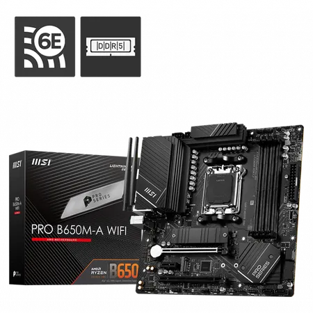 MSI Pro B650M-A WiFi Motherboard...