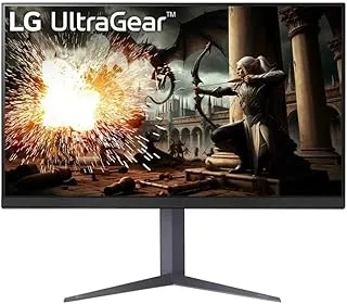 LG 32GS75Q 32 Inch QHD (2560x1440) IPS Ultragear Gaming Monitor, 180Hz, 1ms,99% sRGB, DisplayHDR 400, NVIDIA G-SYNC Compatible, AMD FreeSync, HDR10, Tilt/Height/Pivot Stand, HDMI, DisplayPort