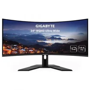 GIGABYTE G34WQC 34 inch 144Hz QHD Curved Gaming Monitor