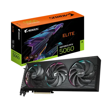 Gigabyte AORUS GeForce RTX 5060 ELITE 8GB Graphics Card
