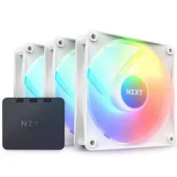 NZXT F120 RGB Core 120mm PWM Fan Kit - White...