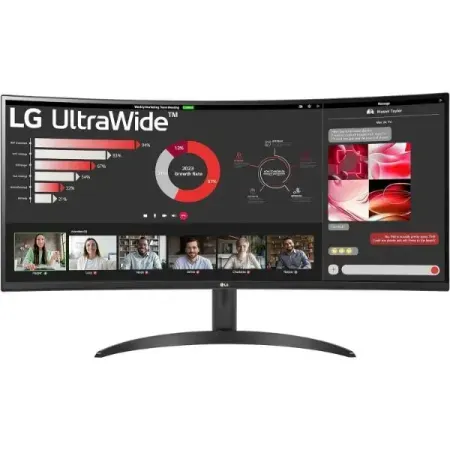 LG 34WR50QC-B 34" 1440P 100Hz VA QHD Ultrawide Curved Monitor
