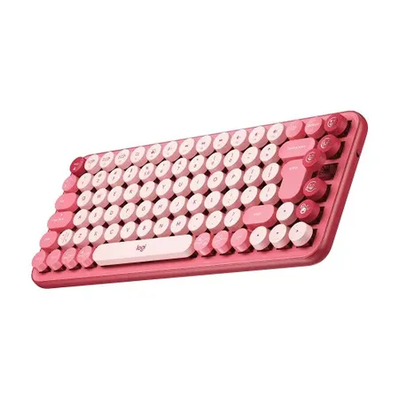 Logitech Pop Keys Mechanical Wireless Keyboard Customizable Emoji Keys – Heartbreaker (920-010579)