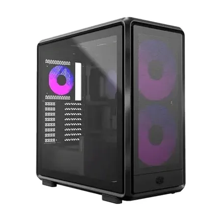 Cooler Master MasterFrame 600 Mesh Silver ARGB E-ATX Mid Tower Cabinet With High-Airflow Mesh Panel, Modular Open-Frame Inspired Design, Addressable RGB Lighting And Up To 420mm Radiator Support