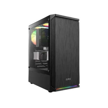 GAMDIAS Aura GC8 ATX Mid Tower ARGB Cabinet ( Black )