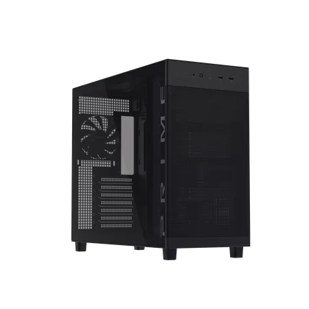 ASUS Prime AP303 Tempered Glass ATX Mid‑Tower Computer Case with 360mm Radiator Support- Black