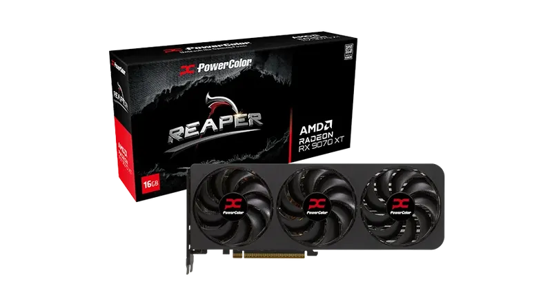POWERCOLOR REAPER RX 9070 XT 16GB GDDR6 GRAPHICS CARD
