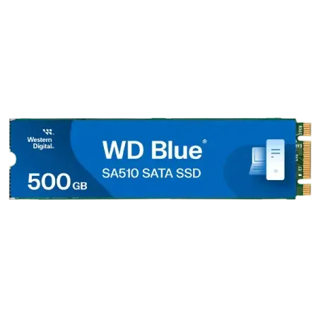 Western Digital 500GB WD Blue SA510 SATA Internal Solid State Drive SSD – SATA III 6 Gb/s, M.2 2280, Up to 560 MB/s