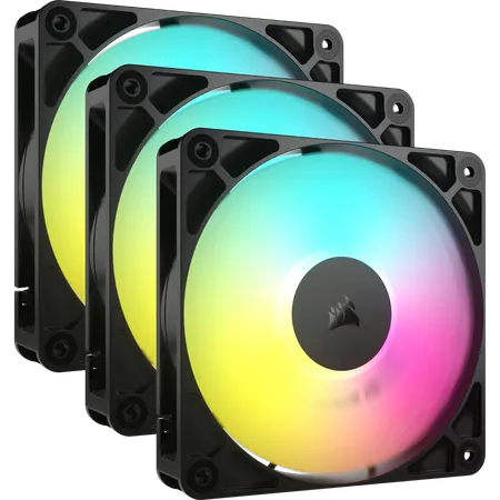 Corsair RS120 ARGB 120mm PWM Fan Kit - Black...