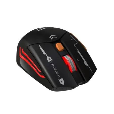 Portronics Vader Max Wireless Rechargeable Mouse, Bluetooth 5.3 & 2.4 GHz Dual Mode, 6-Button Control, Adjustable DPI Up to 2400, Ergonomic, Universal Compatibility for Laptop, Desktop, Gaming(Grey)