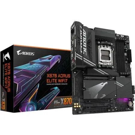 GIGABYTE X870 AORUS ELITE DDR5 WIFI7 AMD AM5 Socket ATX Motherboard