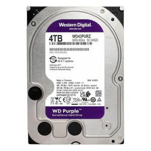 Western Digital 4TB WD Purple SATA Interface, Transfer Rate Up to 175MB/s, 256MB Cache, Surveillance Hard Drive