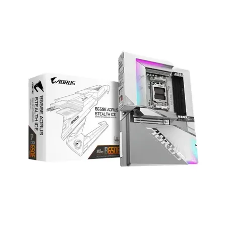 Gigabyte B650E AORUS Stealth ICE AMD AM5 ATX Motherboard (B650E AORUS STEALTH ICE)