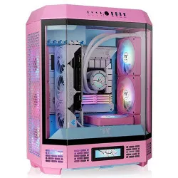 Thermaltake The Tower 600 ATX Mid Tower Tempered Glass Computer Case - Pink
