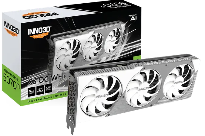 INNO3D GeForce RTX 5070 Ti X3 OC White 16GB GDDR7