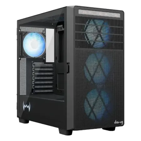 DAWG Y 804 ARGB ATX Mid Tower Cabinet ( Black )