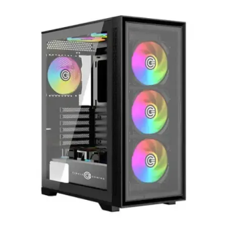 Circle Furious 240 Mesh ARGB (ATX) Mid Tower Gaming Cabinet (Black)