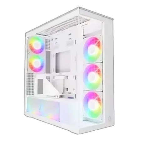 ARCTIC Xtender VG ATX Mid Tower Tempered Glass Gaming Computer Case - White