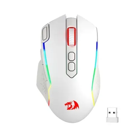 Redragon Taipan M810 Pro RGB Wired And Wireless Gaming Mouse (White)