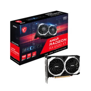 MSI Radeon RX 6500 XT Mech 2X 4G OC 4GB GDDR6 Graphic Card