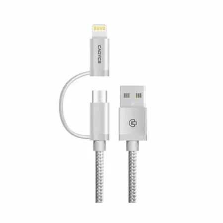 Cadyce CA-ULCM Apple MFi Certified USB to Lightning & Micro USB 2-in-1 Cable 1M